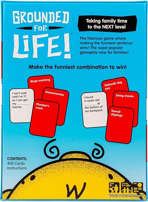 WHAT DO YOU MEME? Grounded for Life - The Ultimate India | Ubuy