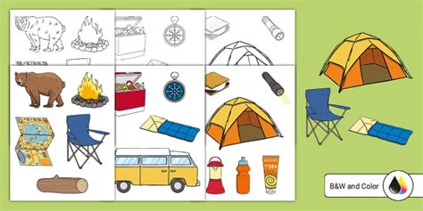 Summer Camp Cutouts (teacher made) - Twinkl