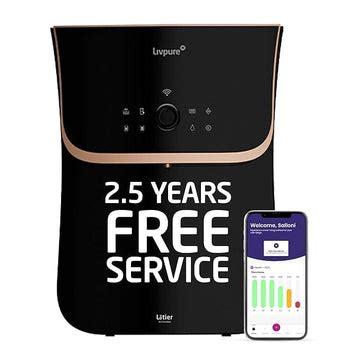 Livpure Allura RO+UV+Copper Water Purifier | 7L Storage