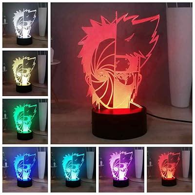 Buy Naruto LED Battery Night Lamp Mask Kakashi Sharingan Creative 3D ...