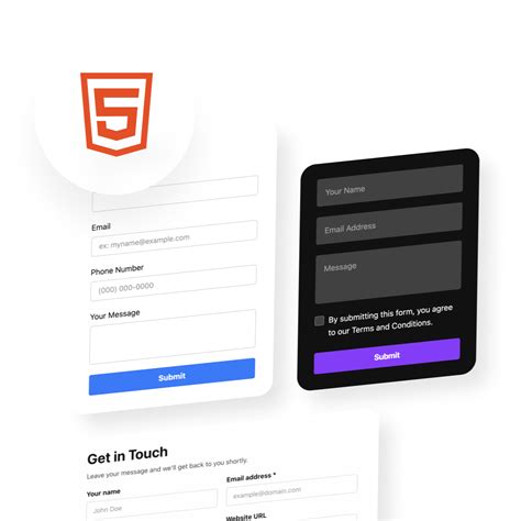 HTML5 Contact Form Design 的图像结果