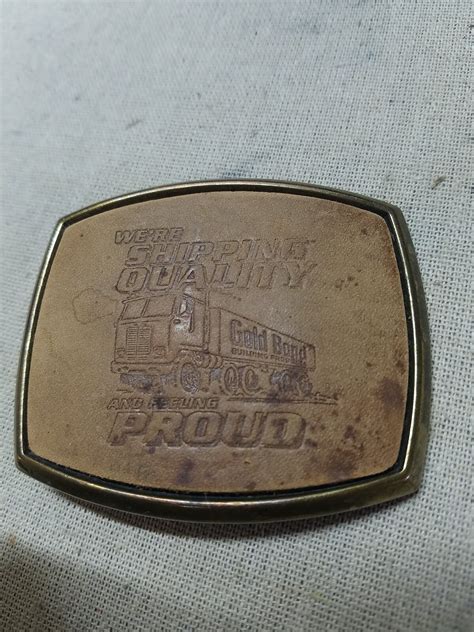Gold bond building products leather Promotional Adver… - Gem