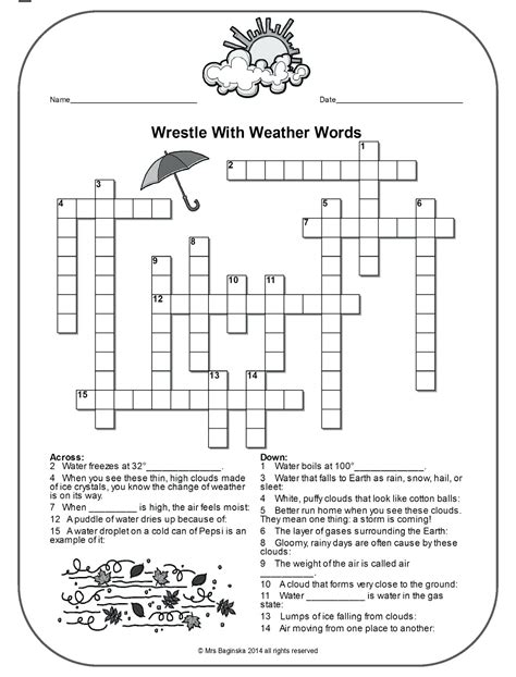 4th Grade Weather Worksheets