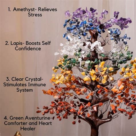 Buy 7 Chakra Crystal Gemstone Wishing Tree | Healing Crystals | Crystal ...
