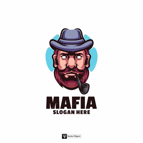 Mafia mascot logo | Premium Vector