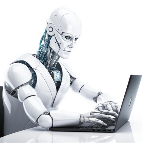 Robot Work On Computer with Table 的图像结果