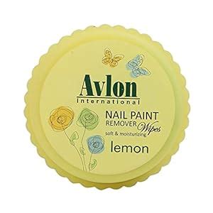 Buy Avlon International Nail Polish Remover wipes, (32 Pads) (Lemon ...