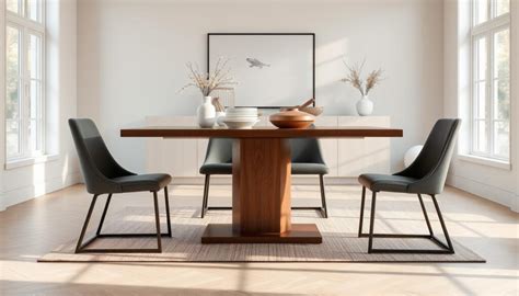 Image result for Pedestal Kitchen Table Rectangular