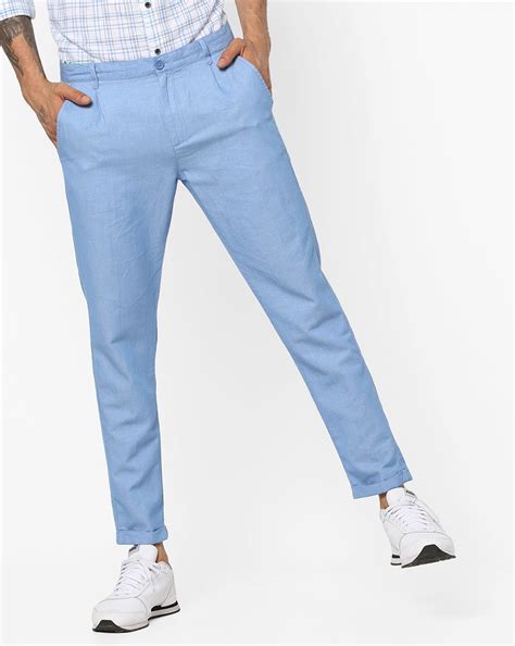 blue cropped trousers Cheaper Than Retail Price> Buy Clothing ...