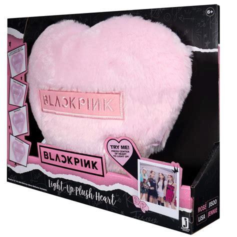 Blackpink Light-Up Plush Heart, Glows with 4 Different Light Shows ...