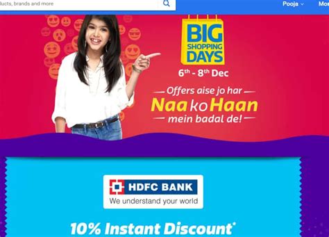 Flipkart Big Billion Days sale: HDFC Bank offers this much discount on ...