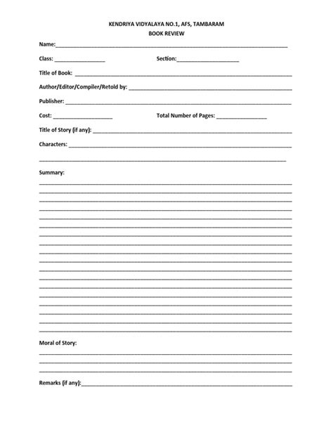 Image result for Book Review Paper Format