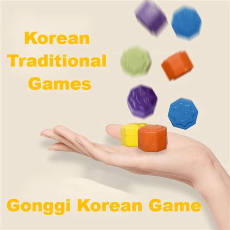 12pcs Korean Jegichagi Stone Game Set, Including Gong-Gi, Biseokchigi ...