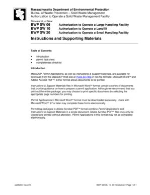 Fillable Online mass Authorization to Operate a Solid Waste Management ...