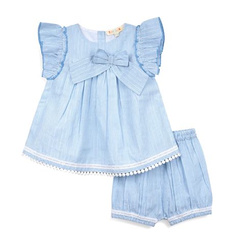 Shop comfy striped bow top with shorts for baby Online | Tidy sleep