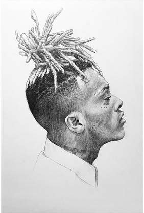 xxxtentacion sketch wall poster Paper Print - Personalities posters in ...
