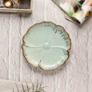 VarEesha Tranquil Mint Ceramic Daisy Serving Platter Tray Price in ...