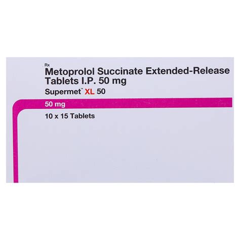Supermet XL 50 Tablet | Uses, Side Effects, Price | Apollo Pharmacy