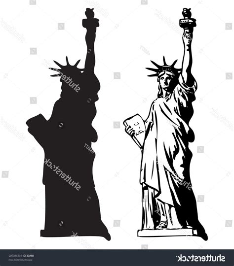 Statue Of Liberty Silhouette Vector at Vectorified.com | Collection of Statue Of Liberty ...