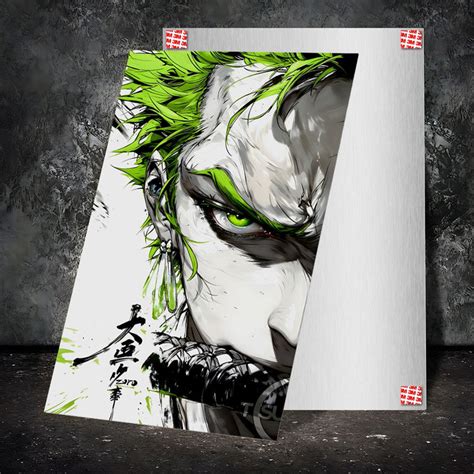 High-Quality Metal Posters - One Piece Roronoa Zoro OP27 | Vibrant ...