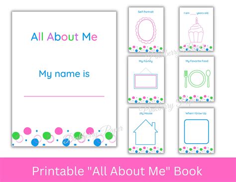 All About Me Printable Booklet Preschool Printable - Etsy UK