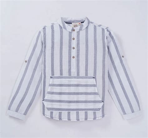Ed-a-Mamma Sustainable Boys Striped Shirt