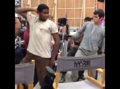 Image result for Maze Runner Cast Dancing Off Set