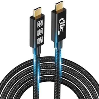 USB4 Cable, with Thunderbolt 5 4 Cable, 240W Charging Cable, 80Gbps ...
