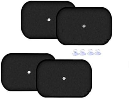 SGL Universal Car Curtains, GSM: 105, ZZ-Black, Pack of 4, Polyester ...