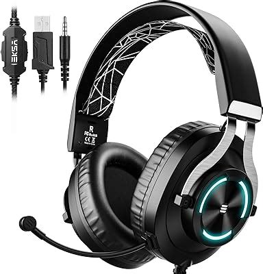 Buy EKSA E1000 PC RGB Gaming Headset 7.1 Surround Sound, PS4 USB ...