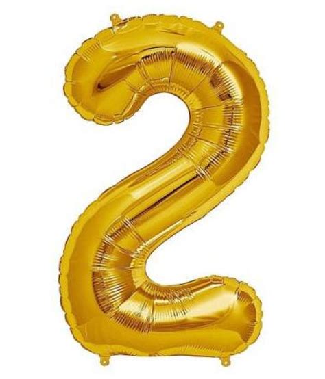 Foil Balloon Number 16 Inch - Golden (2) - Buy Foil Balloon Number 16 ...