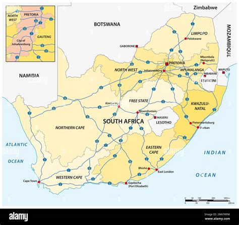 South African City Map