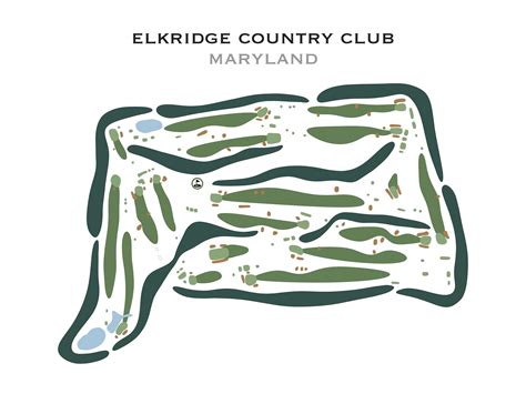 Elkridge Country Club Maryland Golf Course Print Golf - Etsy