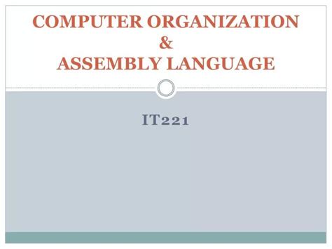 Image result for Computer Organization and Assembly Language