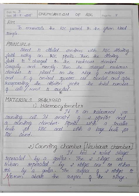 IMG 20220618 230438 - To enumerate the RBC present in the given blood ...