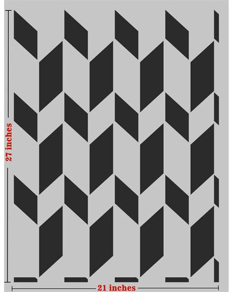 craftreat-reusable-geometric-wall-stencil-for-painting-walls-stencil ...