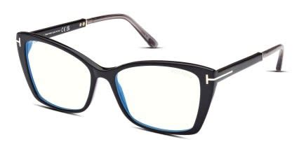 Tom Ford TF5893-B Shiny Black Eyeglasses | Includes Free Rx Lenses ...