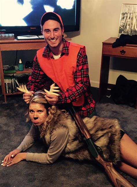 Deer and hunter Halloween costume #deer #hunter | Couple halloween ...