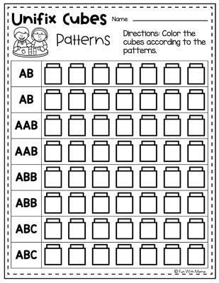 Unifix Cube Worksheets Non Standard Measurement With Unifix Cubes
