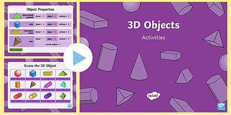 3D Objects PowerPoint | Maths Resources