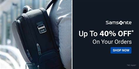 Samsonite Coupons & Offers: Up To 40% OFF Promo Code Feb 2026