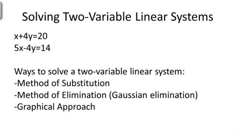 Solving 2 Variable Linear Equation Systems 的图像结果