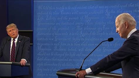 Trump, Biden trade barbs over performance in office at first debate ...