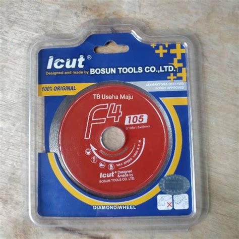 Jual DIAMOND WHEEL 4" ICUT BOSUN F4 MATA POTONG KERAMIK GRANIT TEMBOK ...