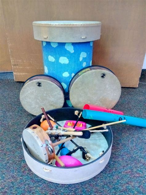 End of the day of group drumming at Chaparral House, a nursing home, in ...