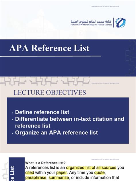 Example of APA Format for Reference List 的图像结果