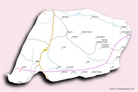 Map Of Bogoro