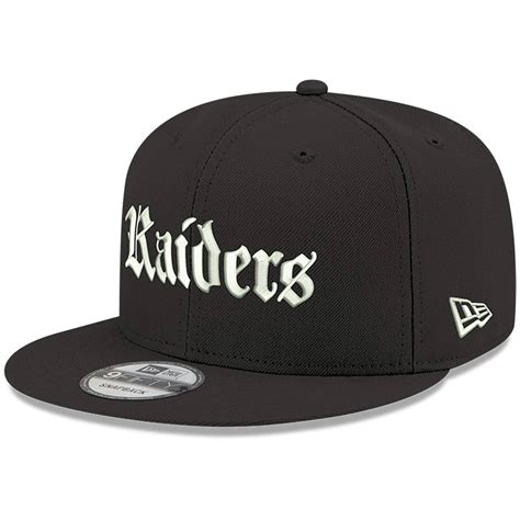 Buy Men's New Era Black Las Vegas Raiders Team Gothic Script 9FIFTY ...