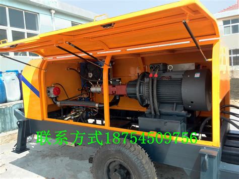 混凝土泵 HBT80-16-110电动混凝土输送泵 地泵 拖泵 泵机 砂浆泵-阿里巴巴