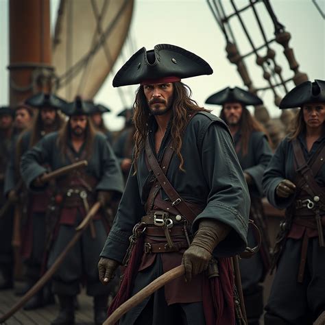 Pirate Crew Prepares for Battle | Stable Diffusion Online